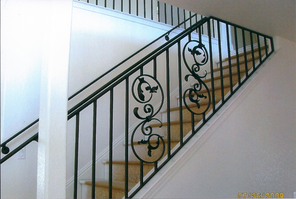 Interior Iron Stair Railings Escondido, CA